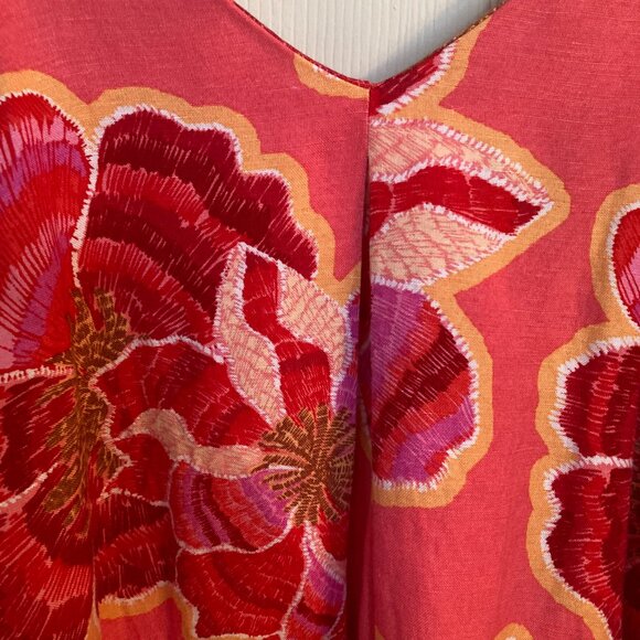 Loft Linen Blend V-Neck  Dress - NWT - Picture 11 of 15